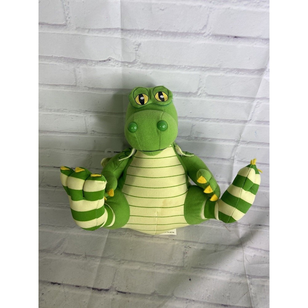 Lakeshore Green Yellow Dragon Plush Stuffed Animal Toy